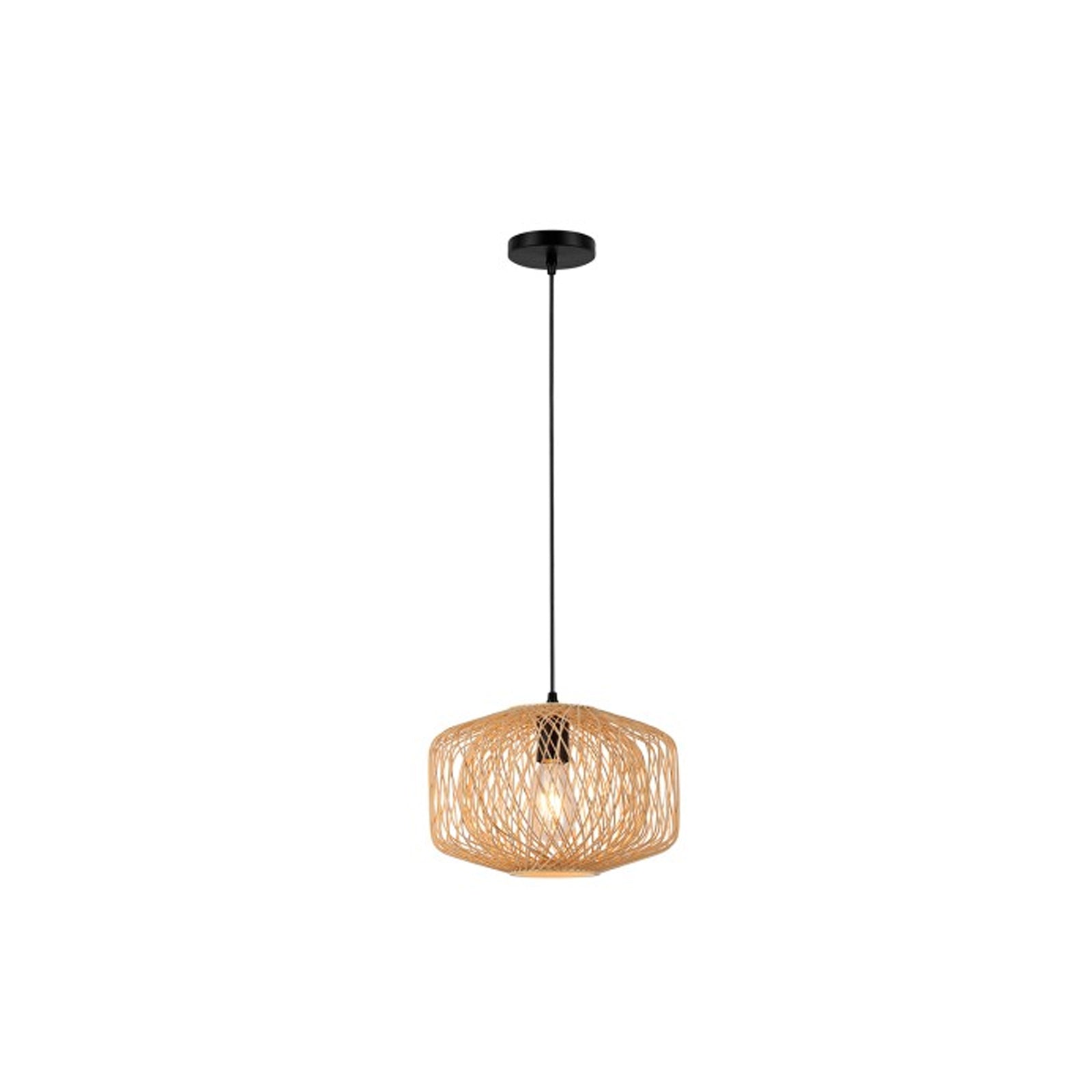 Lámpara Colgante C369/BMB Pantalla de Bambú – Calux